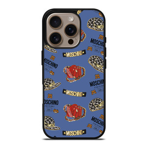 MOSCHINO BEAR COUTURE PATTERN iPhone 16 Pro Case Cover MOSCHINO BEAR COUTURE PATTERN iPhone 16 Pro Case Cover