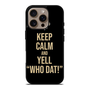 NEW ORLEANS SAINTS NFL FOOTBALL WHO DAT CHANTS 2 iPhone 16 Pro Case Cover