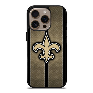 NEW ORLEANS SAINTS NFL METAL STRIPE iPhone 16 Pro Case Cover