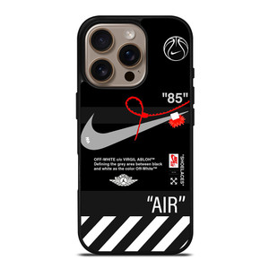 NIKE AIR JORDAN OFF WHITE STRIPES iPhone 16 Pro Case Cover NIKE AIR JORDAN OFF WHITE STRIPES iPhone 16 Pro Case Cover