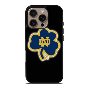 NOTRE DAME FOOTBALL LEAF CLOVER iPhone 16 Pro Case Cover