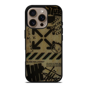 OFF WHITE STUSSY UNDEFEATED CACTUS JACK iPhone 16 Pro Case Cover