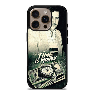 PABLO ESCOBAR TIME IS MONEY iPhone 16 Pro Case Cover PABLO ESCOBAR TIME IS MONEY iPhone 16 Pro Case Cover