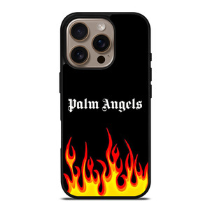 PALM ANGELS GRAFFITI FLAMES iPhone 16 Pro Case Cover PALM ANGELS GRAFFITI FLAMES iPhone 16 Pro Case Cover