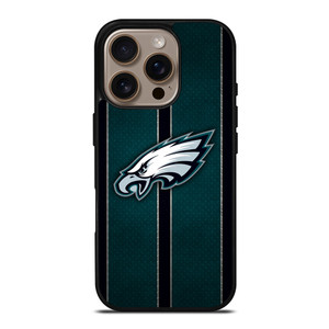 PHILADELPHIA EAGLES NFL METAL STRIPE iPhone 16 Pro Case Cover PHILADELPHIA EAGLES NFL METAL STRIPE iPhone 16 Pro Case Cover
