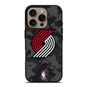 PORTLAND TRAIL BLAZERS BLACK CAMO iPhone 16 Pro Case Cover PORTLAND TRAIL BLAZERS BLACK CAMO iPhone 16 Pro Case Cover