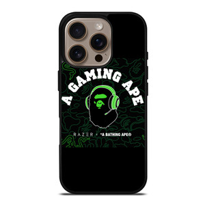 RAZER X BAPE A GAMING APE iPhone 16 Pro Case Cover RAZER X BAPE A GAMING APE iPhone 16 Pro Case Cover