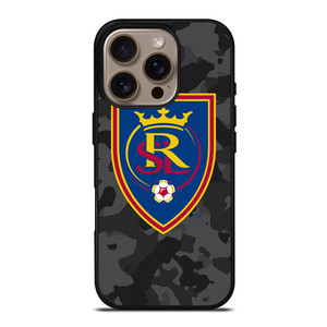 REAL SALT LAKE MLS BLACK CAMO iPhone 16 Pro Case Cover REAL SALT LAKE MLS BLACK CAMO iPhone 16 Pro Case Cover