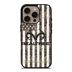REALTREE AMERICAN FLAG LOGO iPhone 16 Pro Case Cover REALTREE AMERICAN FLAG LOGO iPhone 16 Pro Case Cover