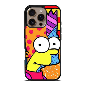 ROMERO BRITTO BART SIMPSONS ART iPhone 16 Pro Case Cover