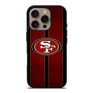 SAN FRANCISCO 49ERS NFL METAL STRIPE iPhone 16 Pro Case Cover SAN FRANCISCO 49ERS NFL METAL STRIPE iPhone 16 Pro Case Cover
