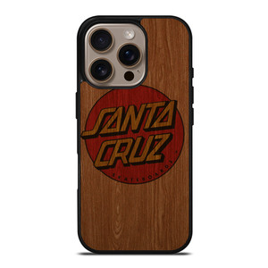 SANTA CRUZ SKATEBOARD WOODEN LOGO iPhone 16 Pro Case Cover SANTA CRUZ SKATEBOARD WOODEN LOGO iPhone 16 Pro Case Cover