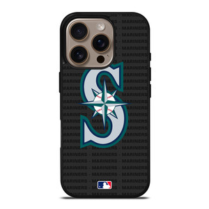 SEATTLE MARINERS BASEBALL BLACK iPhone 16 Pro Case Cover