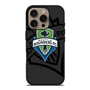 SEATTLE SOUNDERS FC MLS BLACK iPhone 16 Pro Case Cover