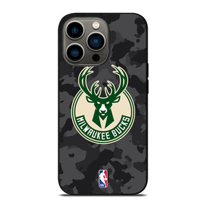 MILWAUKEE BUCKS BLACK CAMO iPhone 13 Pro Case Cover