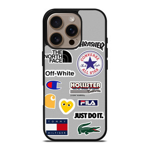 SKATEBOARD BRAND STICKER COLLAGE iPhone 16 Pro Case Cover SKATEBOARD BRAND STICKER COLLAGE iPhone 16 Pro Case Cover