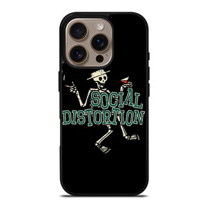 SOCIAL DISTORTION SKULL ART iPhone 16 Pro Case Cover
