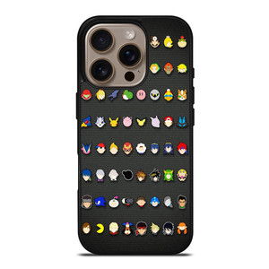 SUPER SMASH BROS ALL ICON iPhone 16 Pro Case Cover
