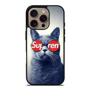 SUPREME COOL CUTE CAT iPhone 16 Pro Case Cover