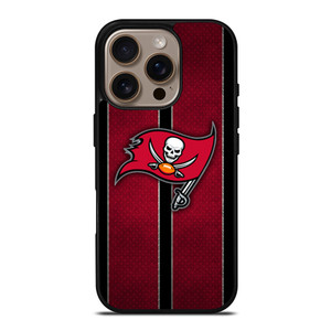 TAMPA BAY BUCCANEERS NFL METAL STRIPE iPhone 16 Pro Case Cover