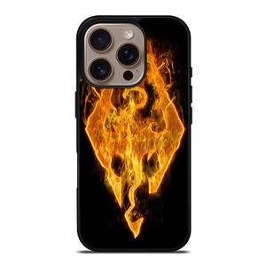 THE ELDER SCROLLS SKYRIM FIRE SIGN iPhone 16 Pro Case Cover