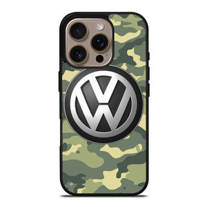 VOLKSWAGEN VW LOGO CAMO ICON iPhone 16 Pro Case Cover