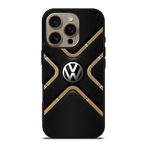 VOLKSWAGEN VW LOGO CARBON ICON iPhone 16 Pro Case Cover