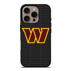 WASHINGTON COMMANDERS FOOTBALL TEXT iPhone 16 Pro Case Cover