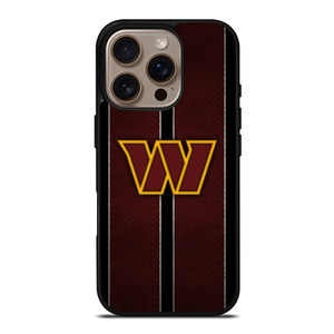 WASHINGTON COMMANDERS NFL METAL STRIPE iPhone 16 Pro Case Cover WASHINGTON COMMANDERS NFL METAL STRIPE iPhone 16 Pro Case Cover