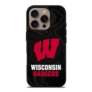 WISCONSIN BADGERS UNIVERSITY FOOTBALL iPhone 16 Pro Case Cover