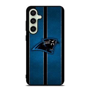 CAROLINA PANTHERS NFL METAL STRIPE Samsung Galaxy S24 FE Case Cover