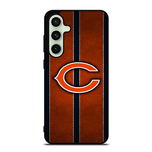 CHICAGO BEARS NFL METAL STRIPE Samsung Galaxy S24 FE Case Cover