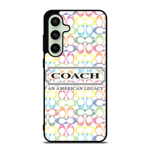 COACH NEW YORK LOGO AMERICAN LEGACY COLORFUL PATTERN Samsung Galaxy S24 FE Case Cover