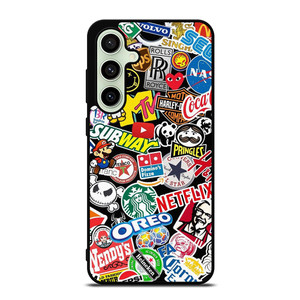 FAMOUS BRAND LOGO MIX Samsung Galaxy S24 FE Case Cover