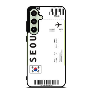 FLIGHT TICKETS SEOUL SOUTH KOREA Samsung Galaxy S24 FE Case Cover