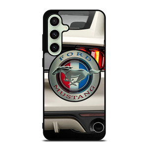 FORD MUSTANG CAR LOGO WHITE Samsung Galaxy S24 FE Case Cover