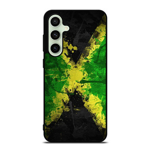 JAMAICAN FLAG SPLASH Samsung Galaxy S24 FE Case Cover JAMAICAN FLAG SPLASH Samsung Galaxy S24 FE Case Cover