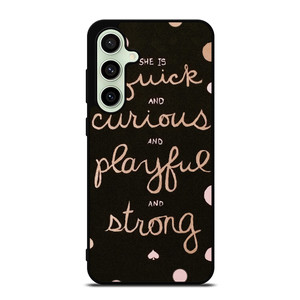 KATE SPADE NEW YORK QUOTES POLKADOT Samsung Galaxy S24 FE Case Cover