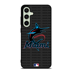 MIAMI MARLINS BASEBALL BLACK Samsung Galaxy S24 FE Case Cover