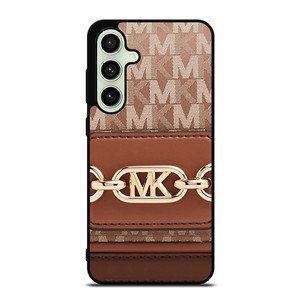 MK MICHAEL KORS LOGO BROWN BAG Samsung Galaxy S24 FE Case Cover
