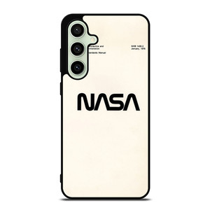 NASA LOGO WHITEI CON Samsung Galaxy S24 FE Case Cover