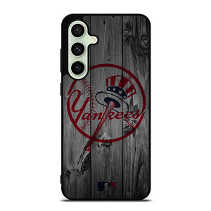 NEW YORK YANKEES BASEBALL MLB WOOD LOGO Samsung Galaxy S24 FE Case Cover