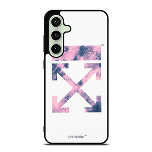 OFF WHITE PURPLE MARBLE Samsung Galaxy S24 FE Case Cover