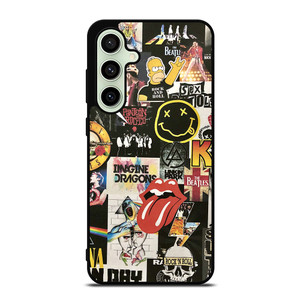 ROCK AND ROLL BAND COLLAGE Samsung Galaxy S24 FE Case Cover