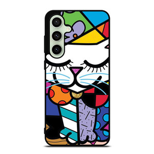 ROMERO BRITTO SERENE CAT ART Samsung Galaxy S24 FE Case Cover