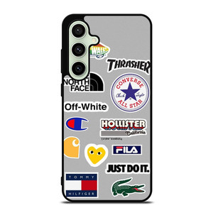 SKATEBOARD BRAND STICKER COLLAGE Samsung Galaxy S24 FE Case Cover