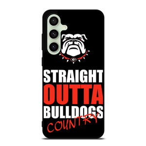 STRAIGHT OUTTA GEORGIA BULLDOGS Samsung Galaxy S24 FE Case Cover