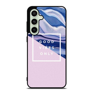 TUMBLR GOOD VIBES ONLY PINK MARBLE Samsung Galaxy S24 FE Case Cover
