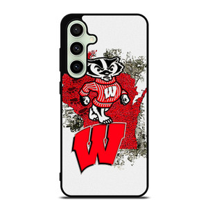 WISCONSIN BADGERS UNIVERSITY FOOTBALL LOGO Samsung Galaxy S24 FE Case Cover
