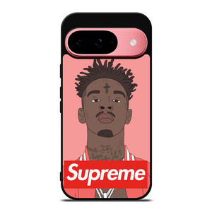 21 SAVAGE PINK SUPREME Google Pixel 9 Case Cover 21 SAVAGE PINK SUPREME Google Pixel 9 Case Cover